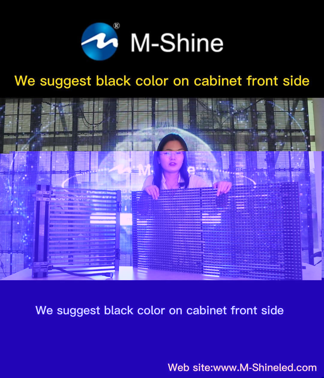 我们建议橱柜正面为黑色